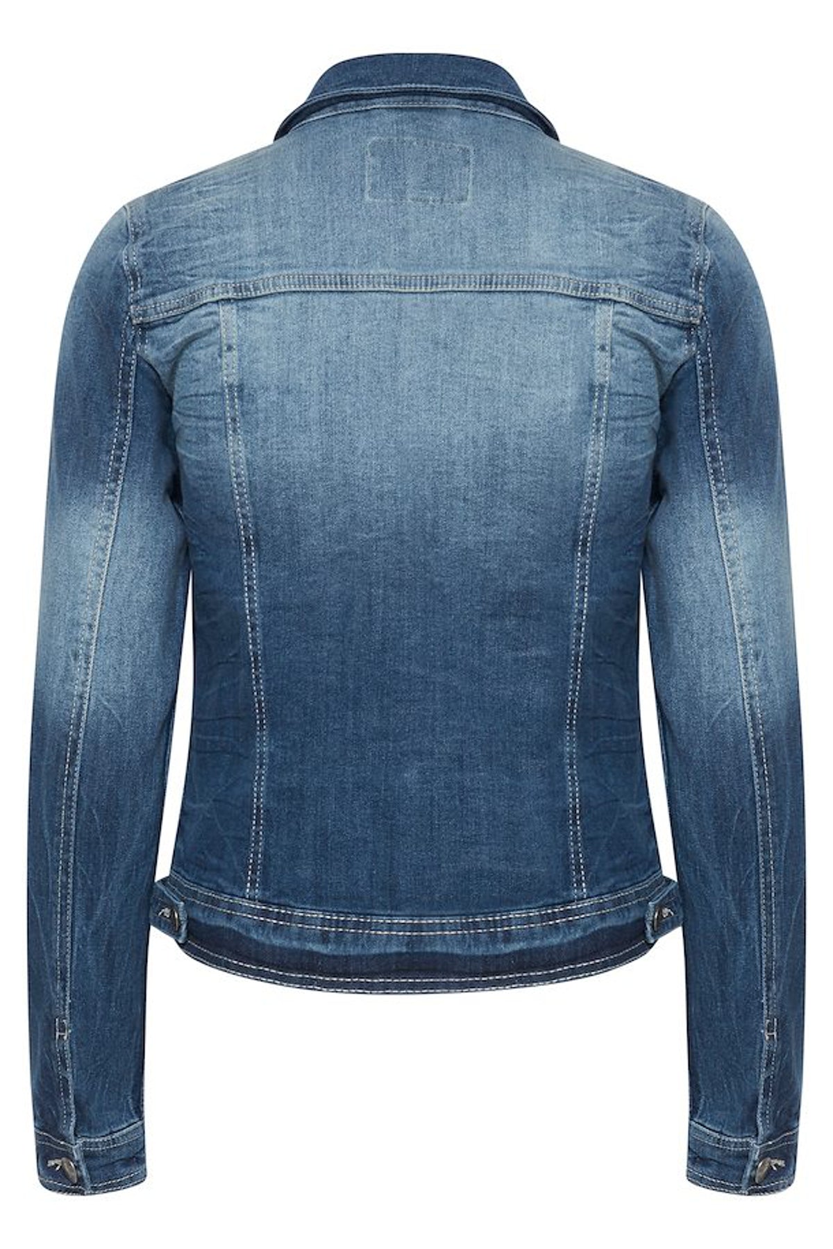 Pully denim jacket - embroidered