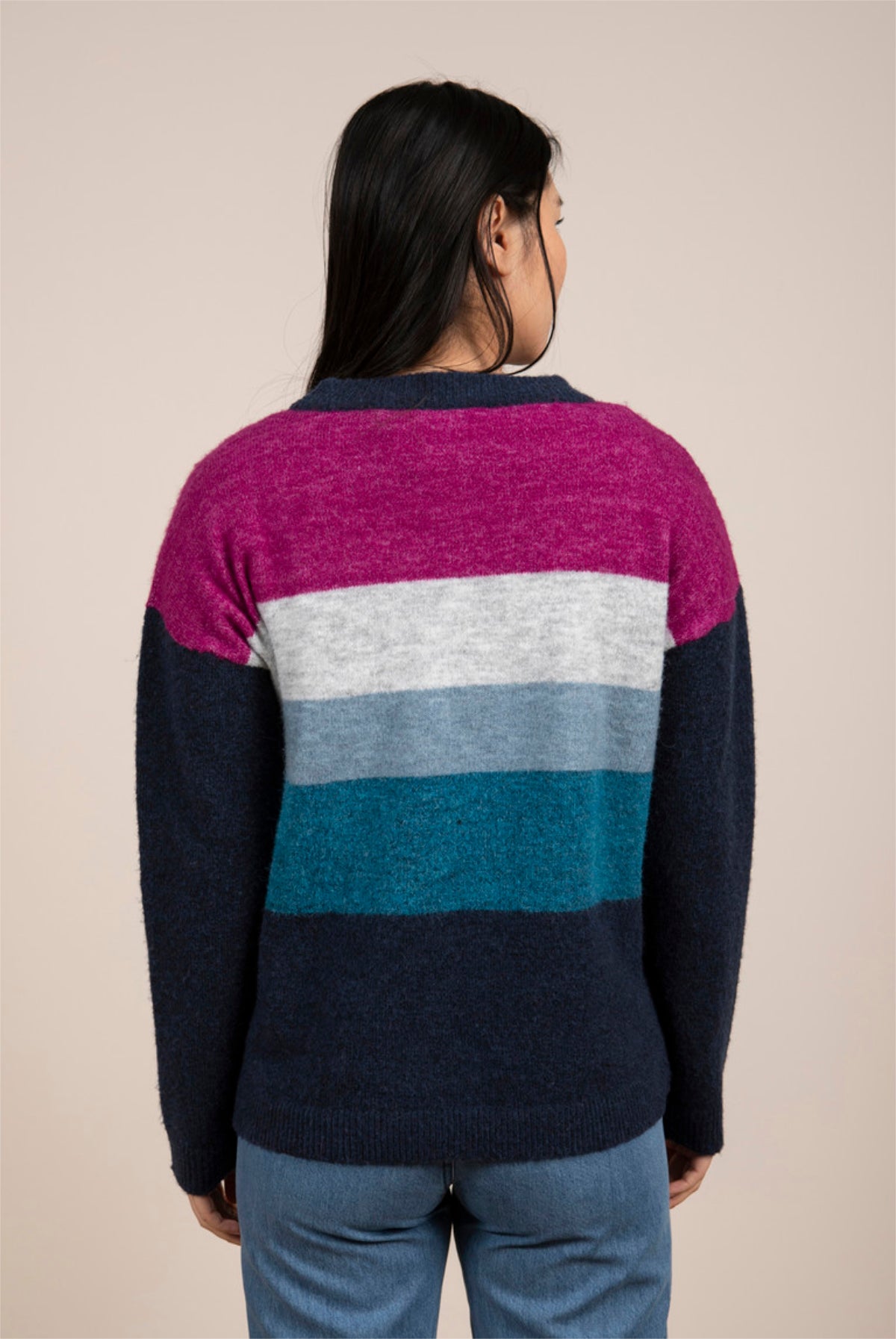 Hygge jumper, cerise navy