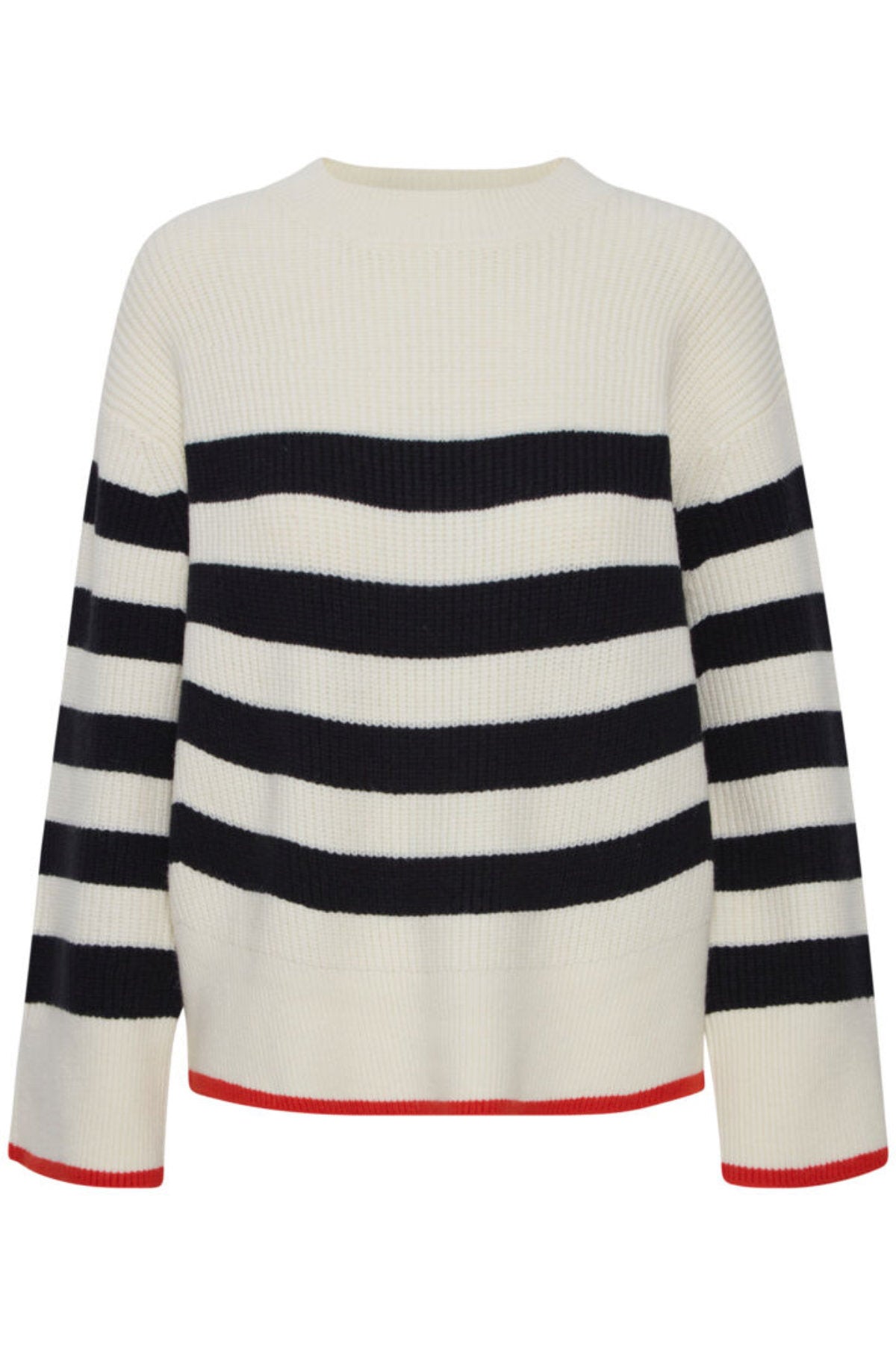 Devika round neck jumper, ivory