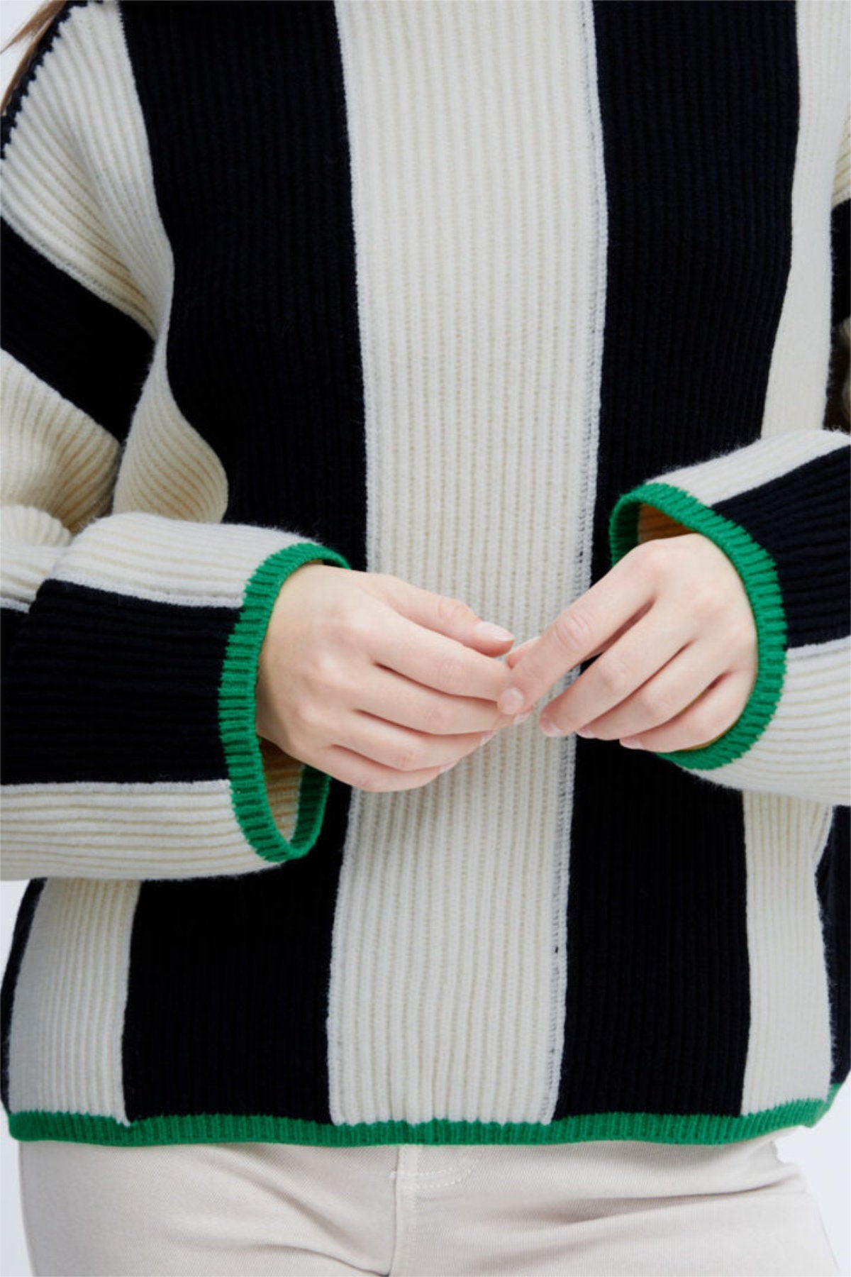 Devika roll neck jumper, birch