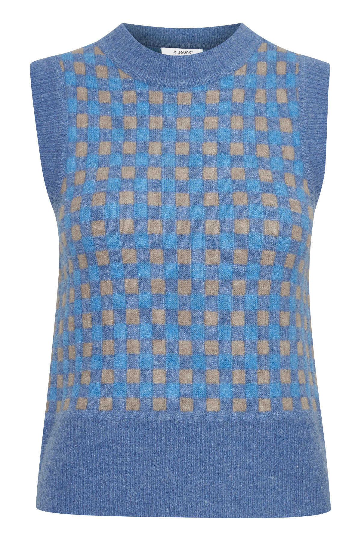 Martine check slipover, blue