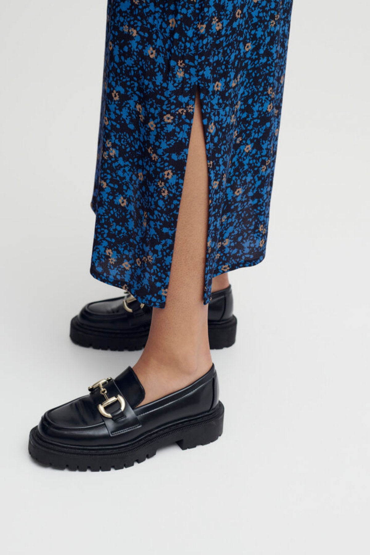 Flouri A line skirt, French blue