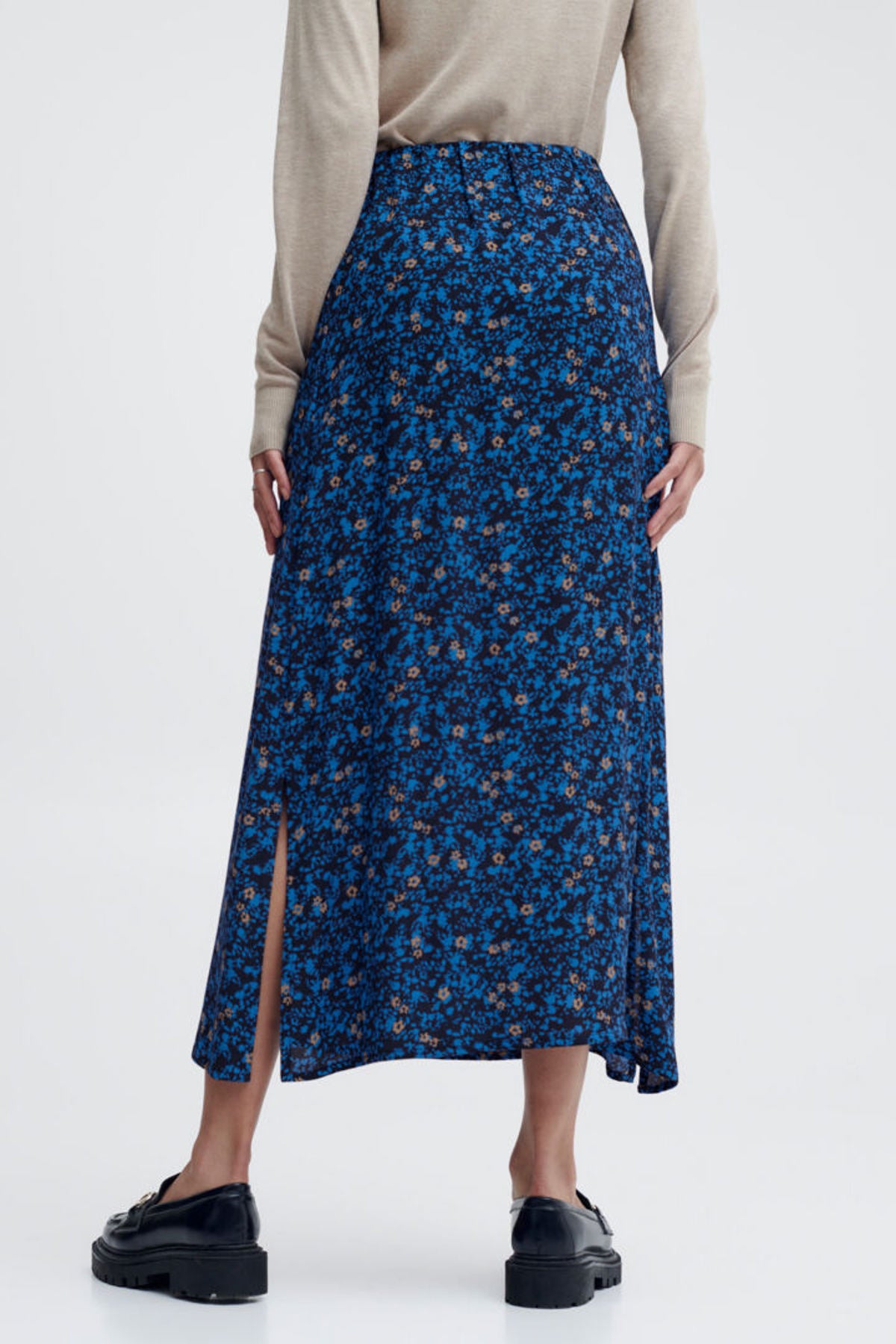 Flouri A line skirt, French blue
