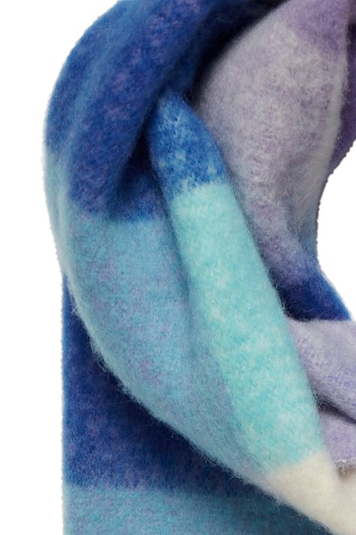 Vigka fluffy scarf, blue