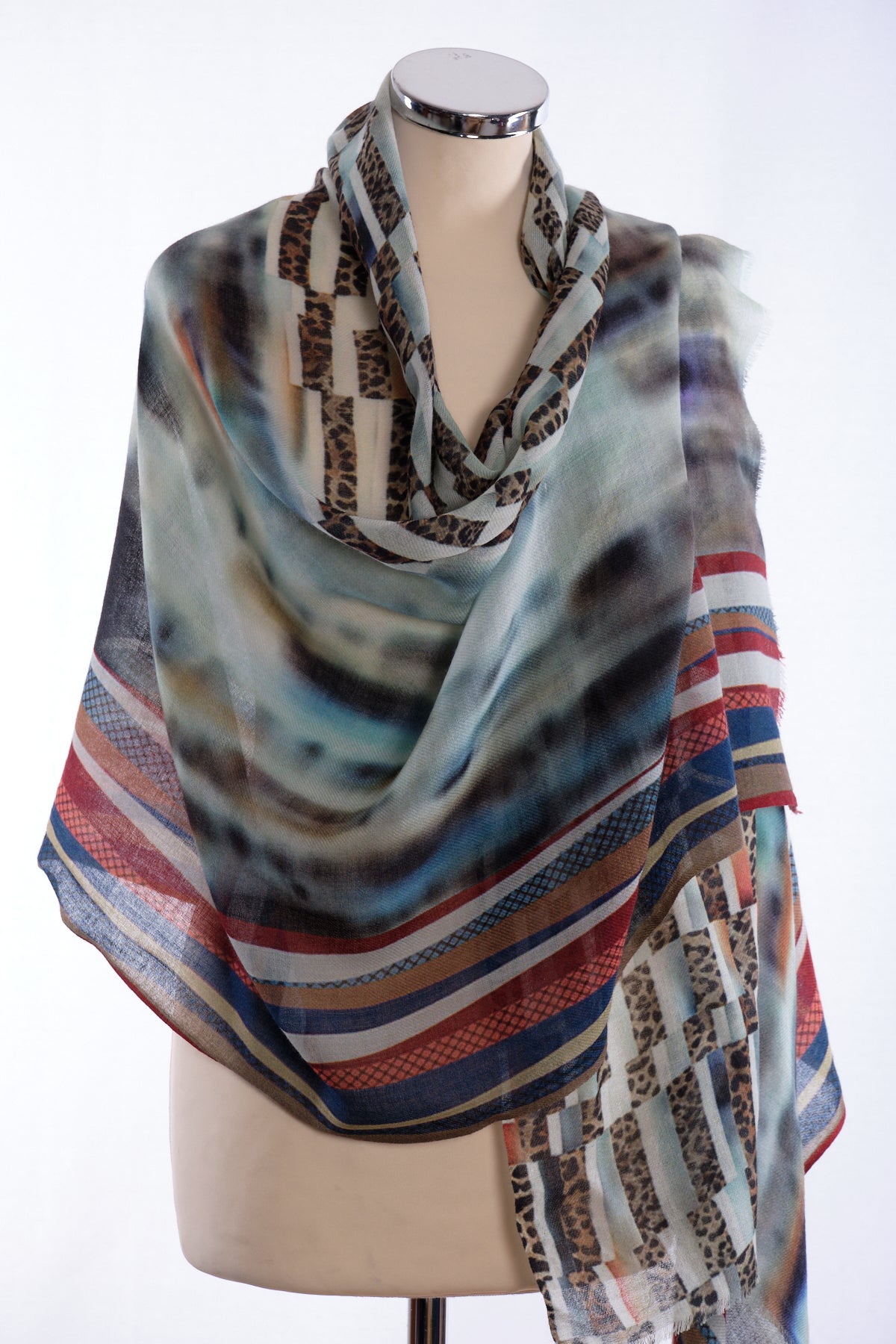 Ombre scarf, taupe
