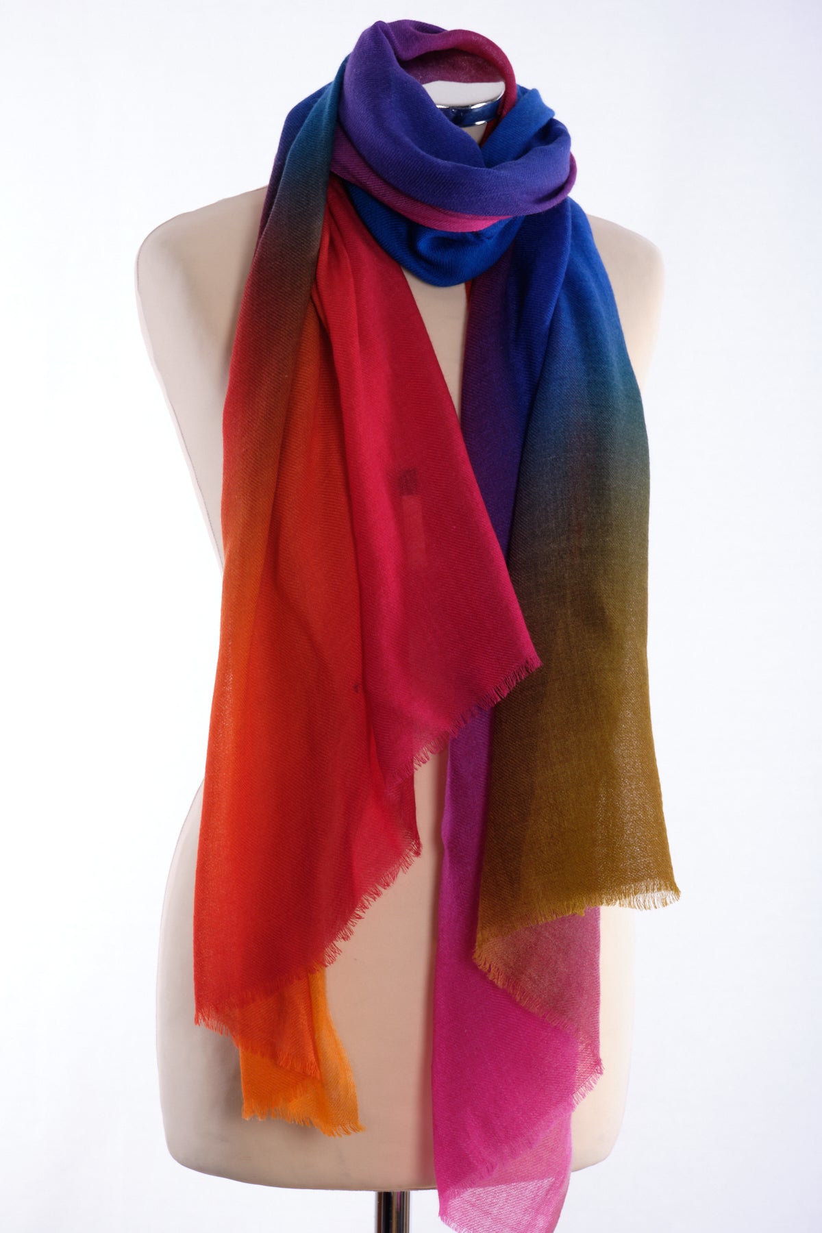 Ombre scarf, multi