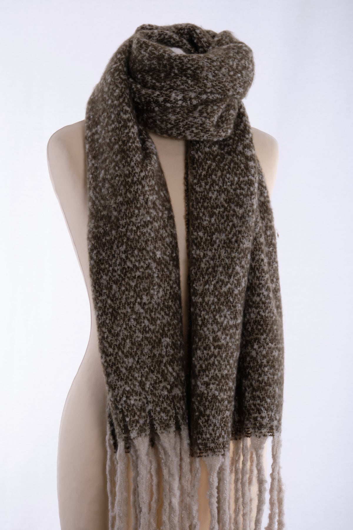 Fluffy Scarf, olive