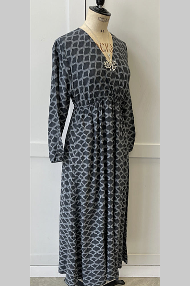 Crossover dress, charcoal