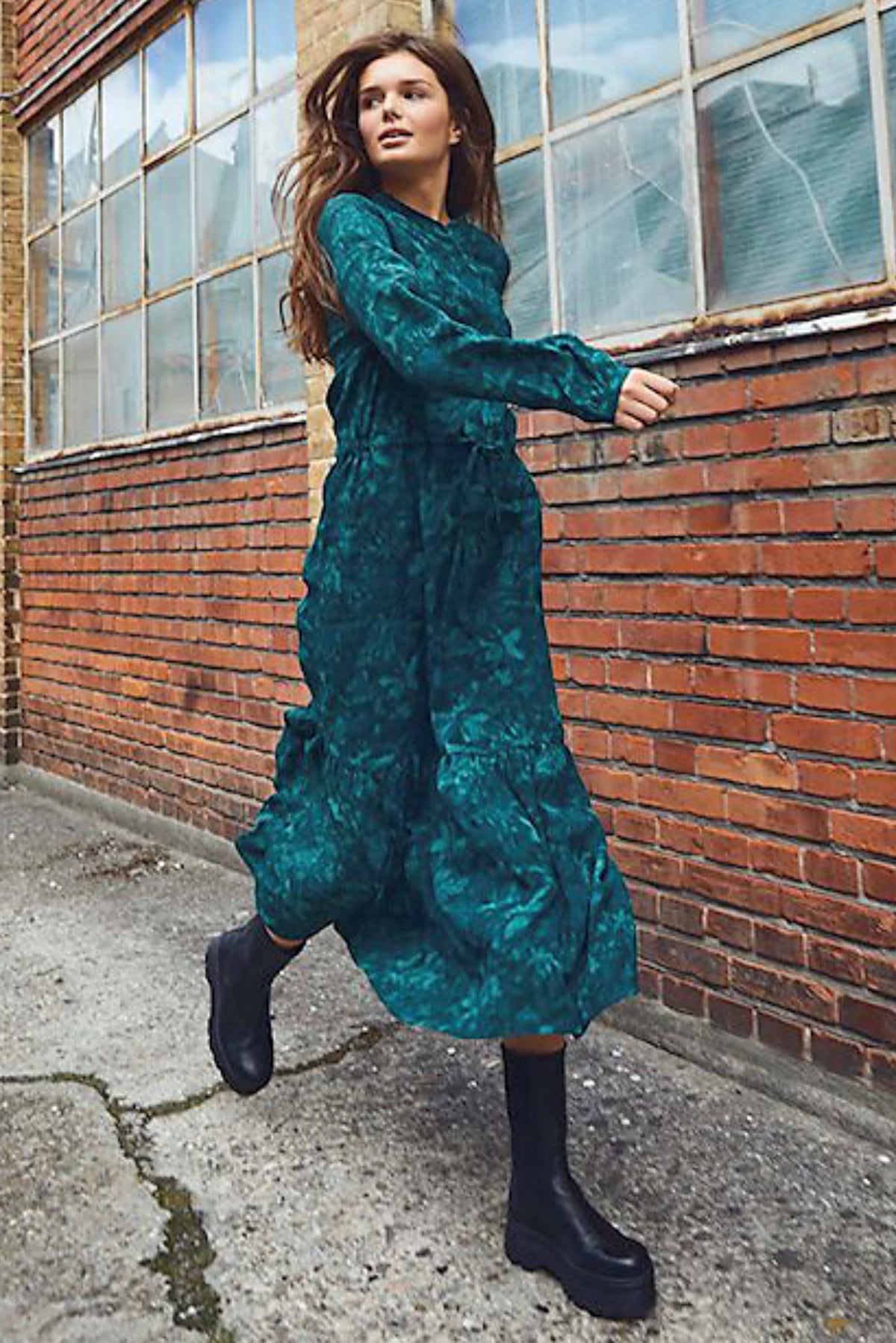 Ellia dress, teal
