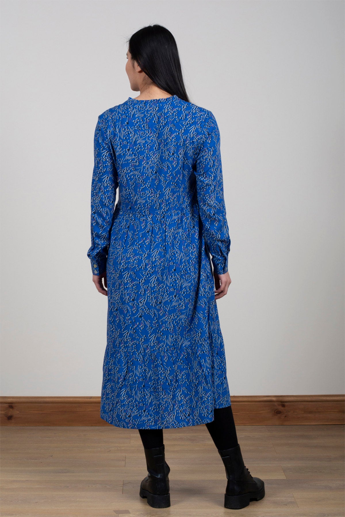 Valley dress, cobalt blue