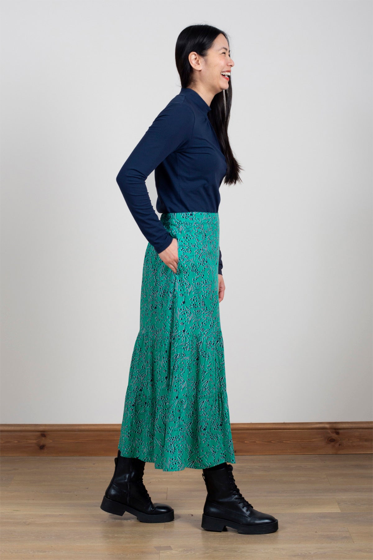 Frome skirt, emerald
