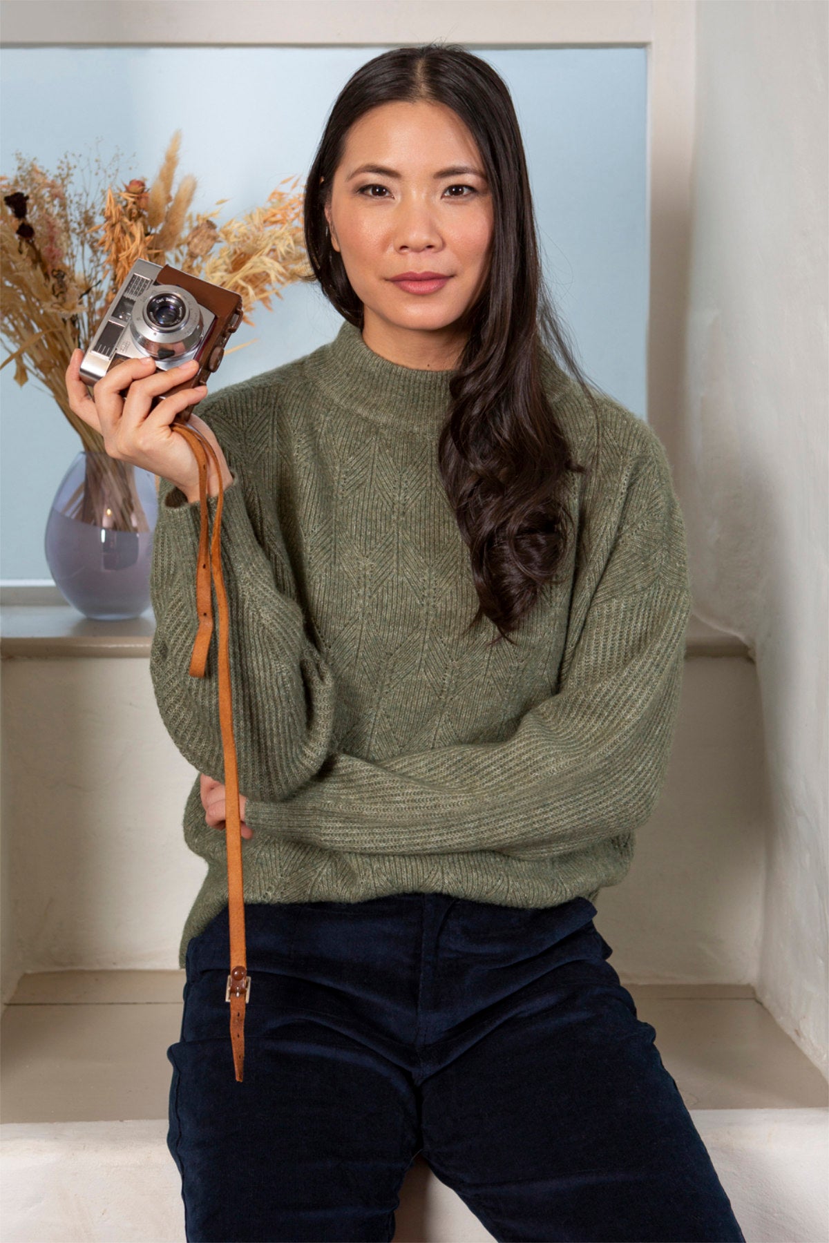 Ferndale jumper, soft khaki