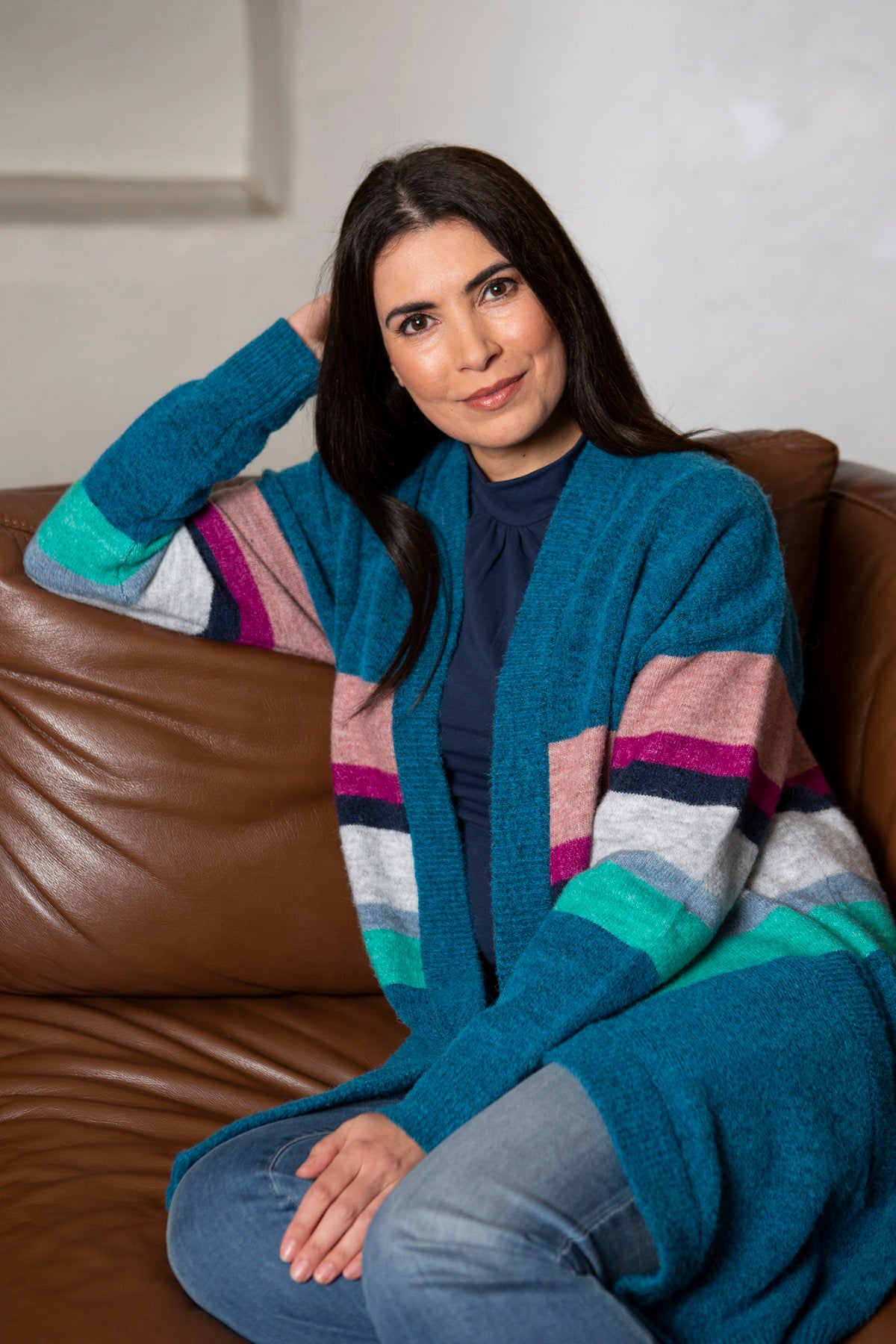 Louisa cardi, dark teal