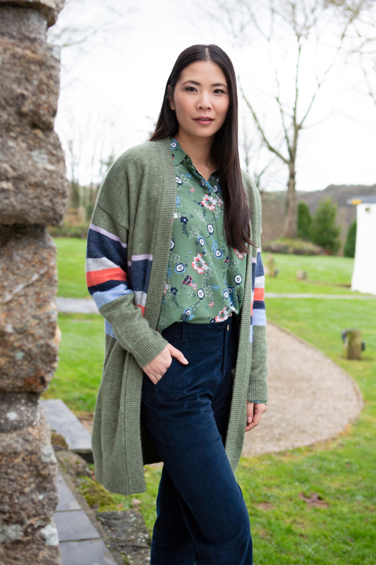 Louisa cardi, soft khaki