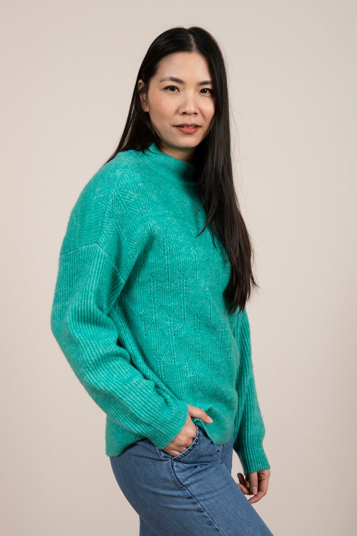 Ferndale jumper, emerald