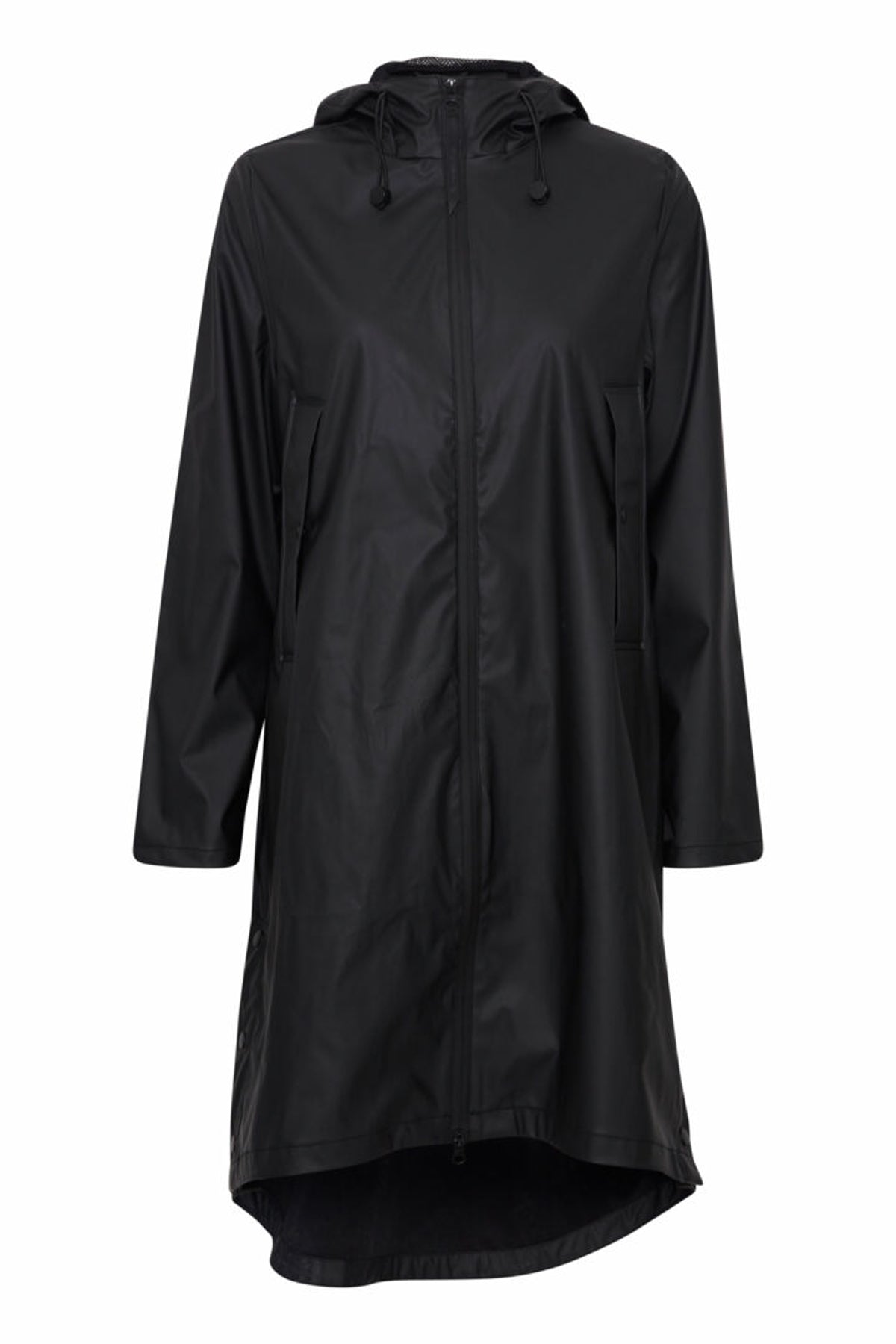 Avan long raincoat, black