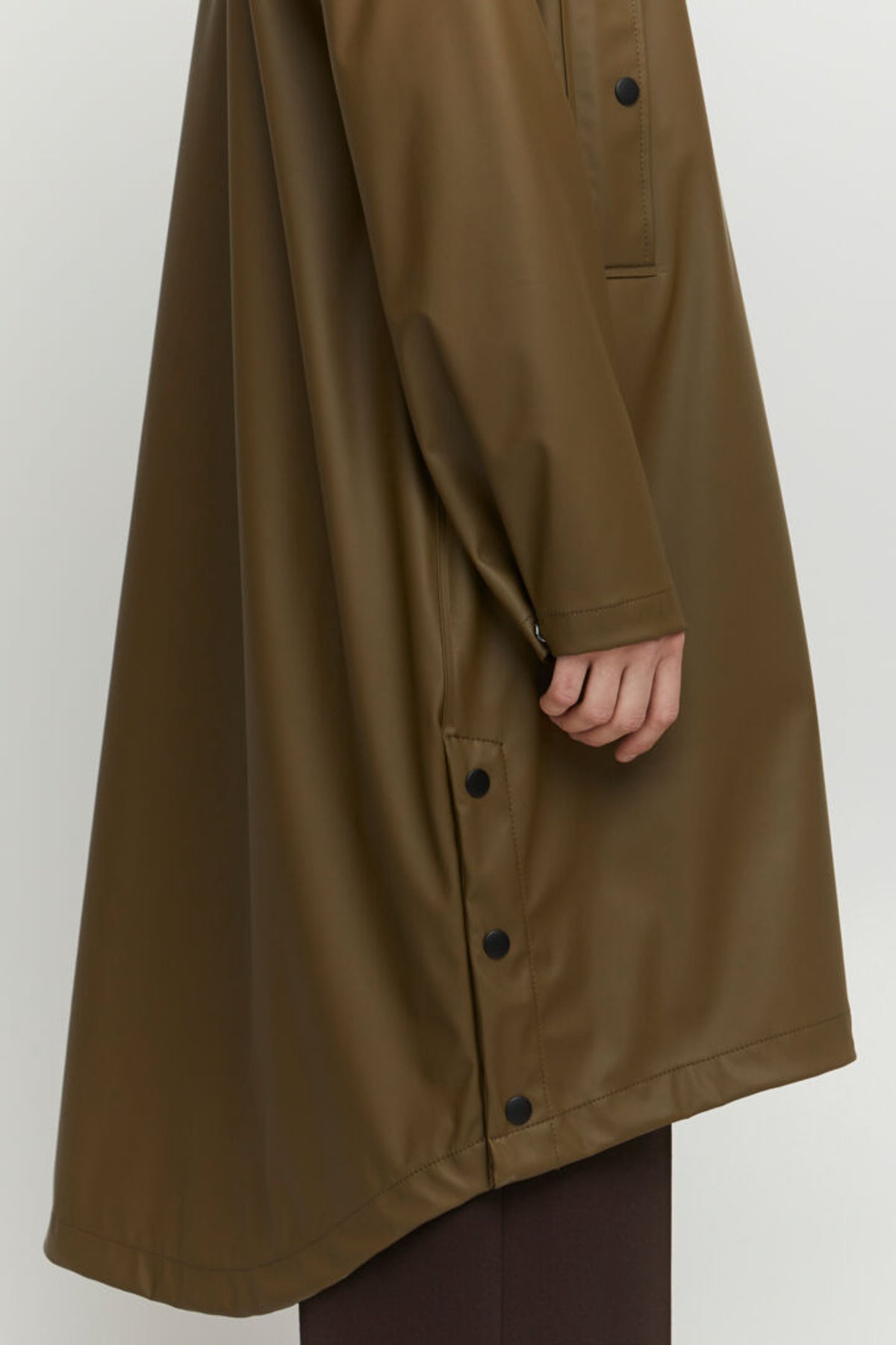 Avan long raincoat, olive