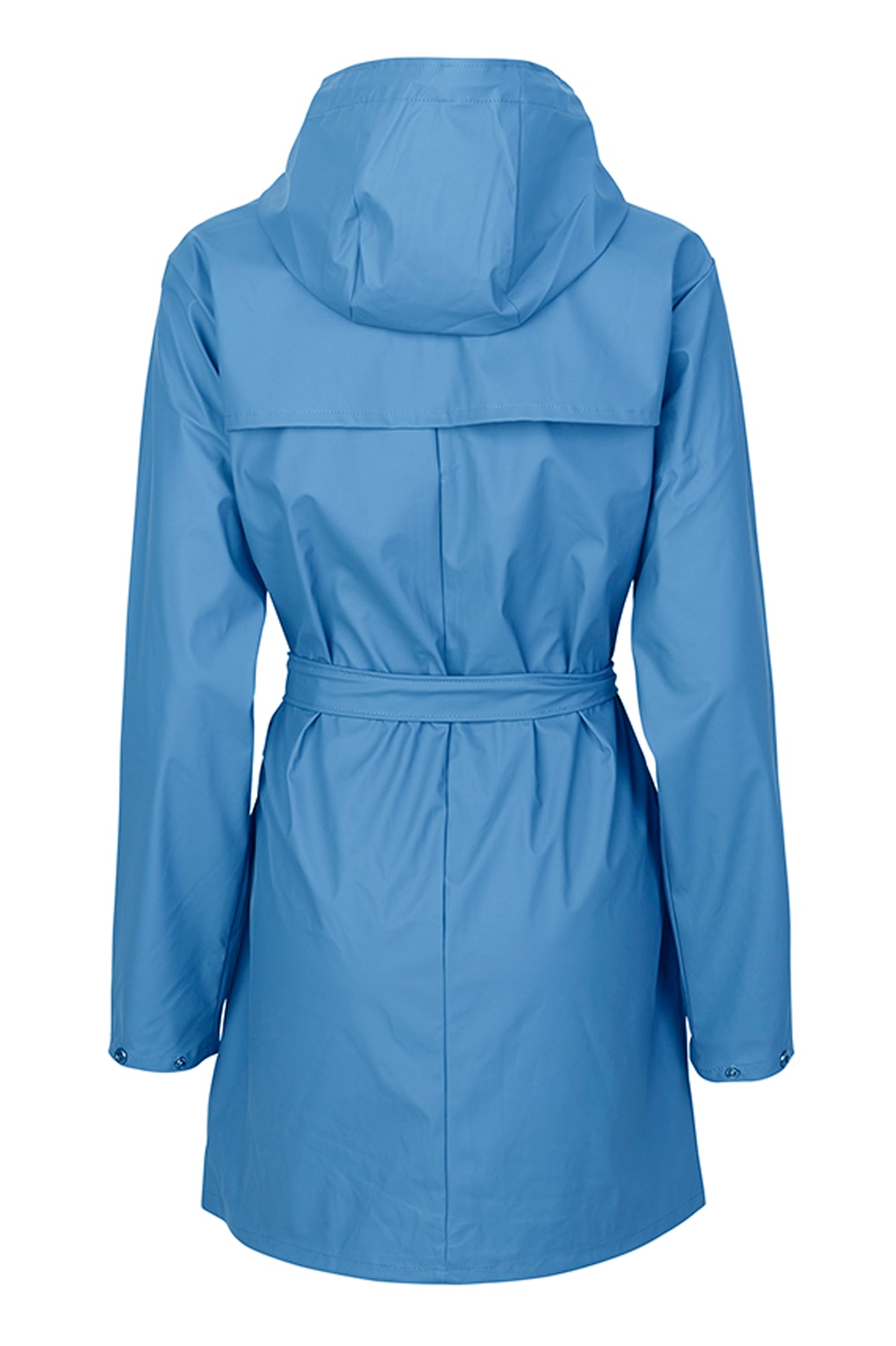 mbyM Festival raincoat, blue, rear view