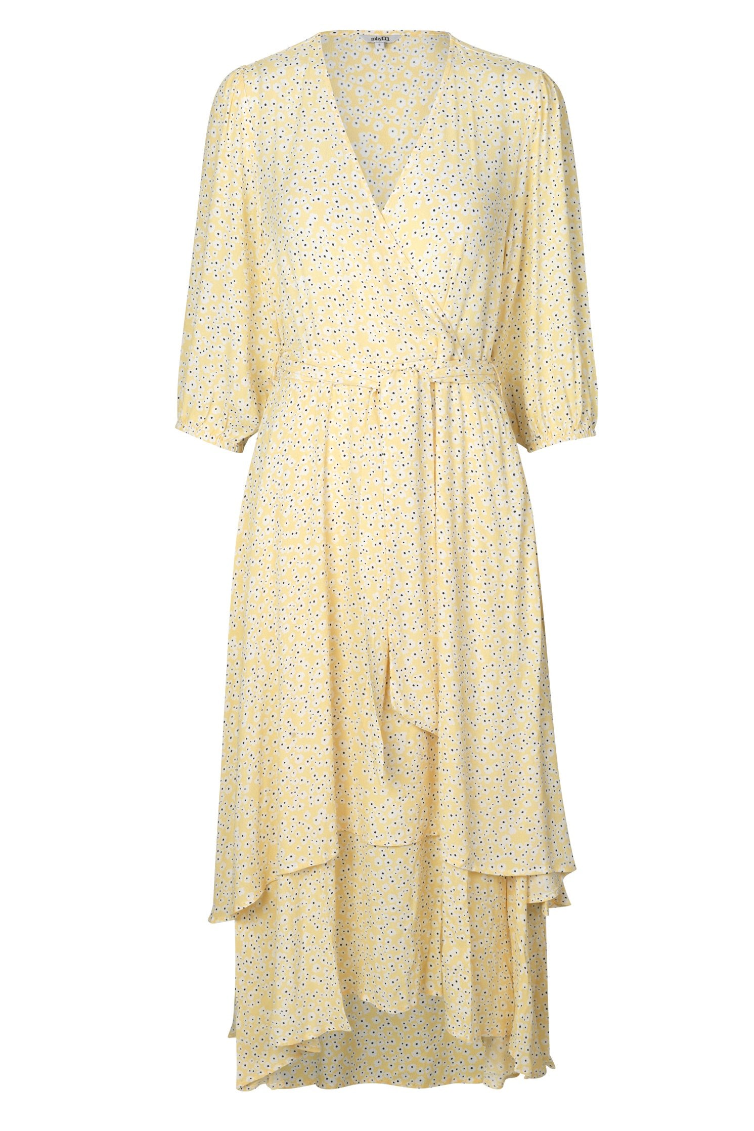 mbyM Bibbi floral layered dress, vanilla, front view