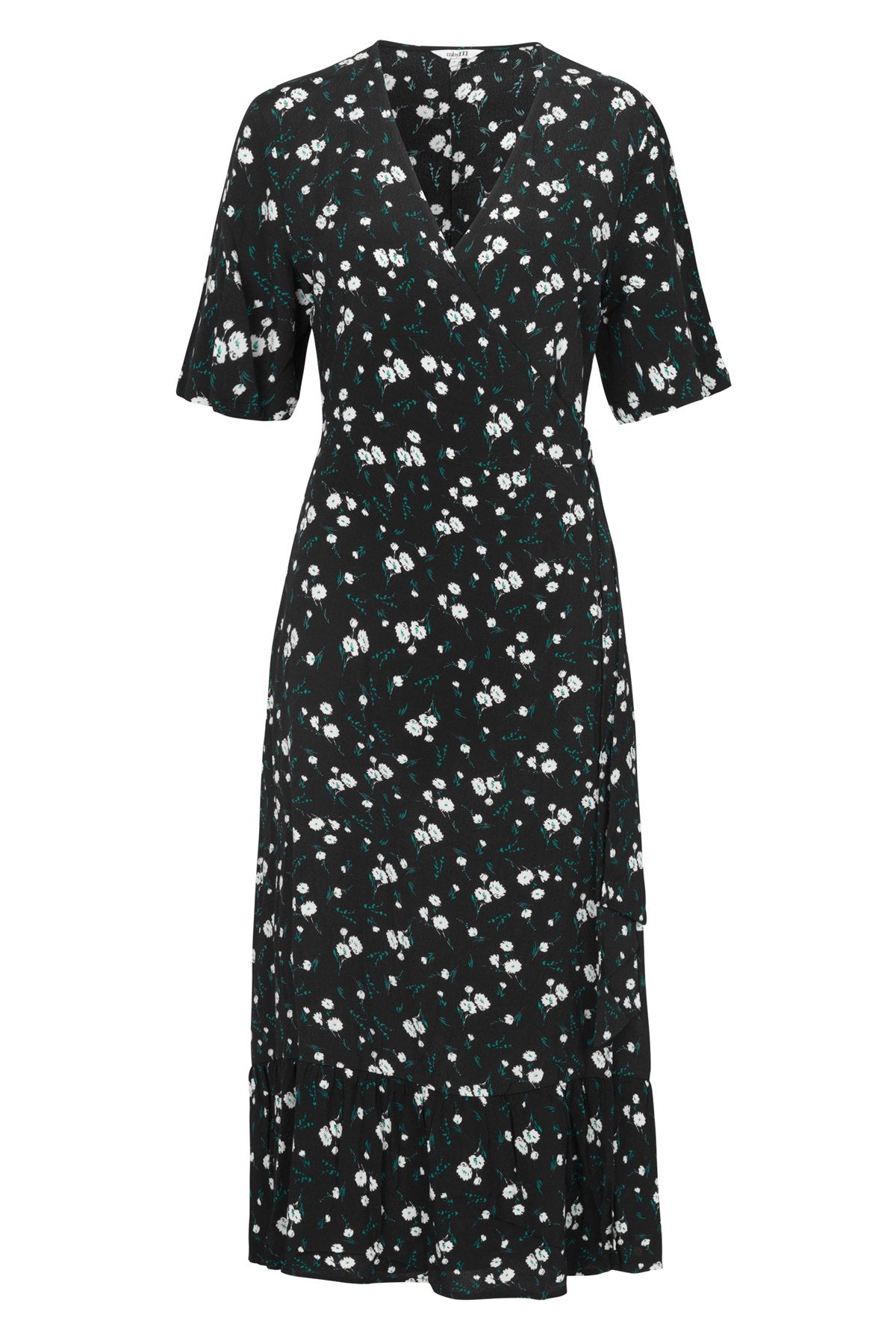mbyM Bess floral print dress, black, front view