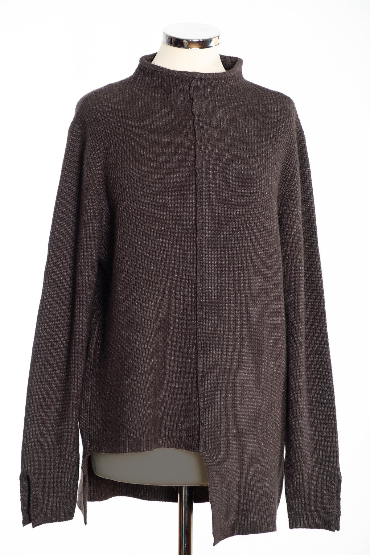 Joss turtle neck jumper, khaki, front view