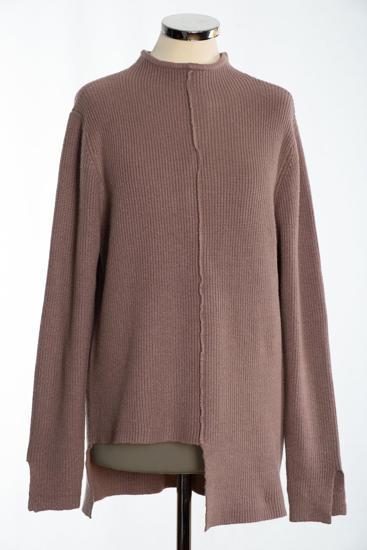 Joss turtle neck jumper, mink, front view
