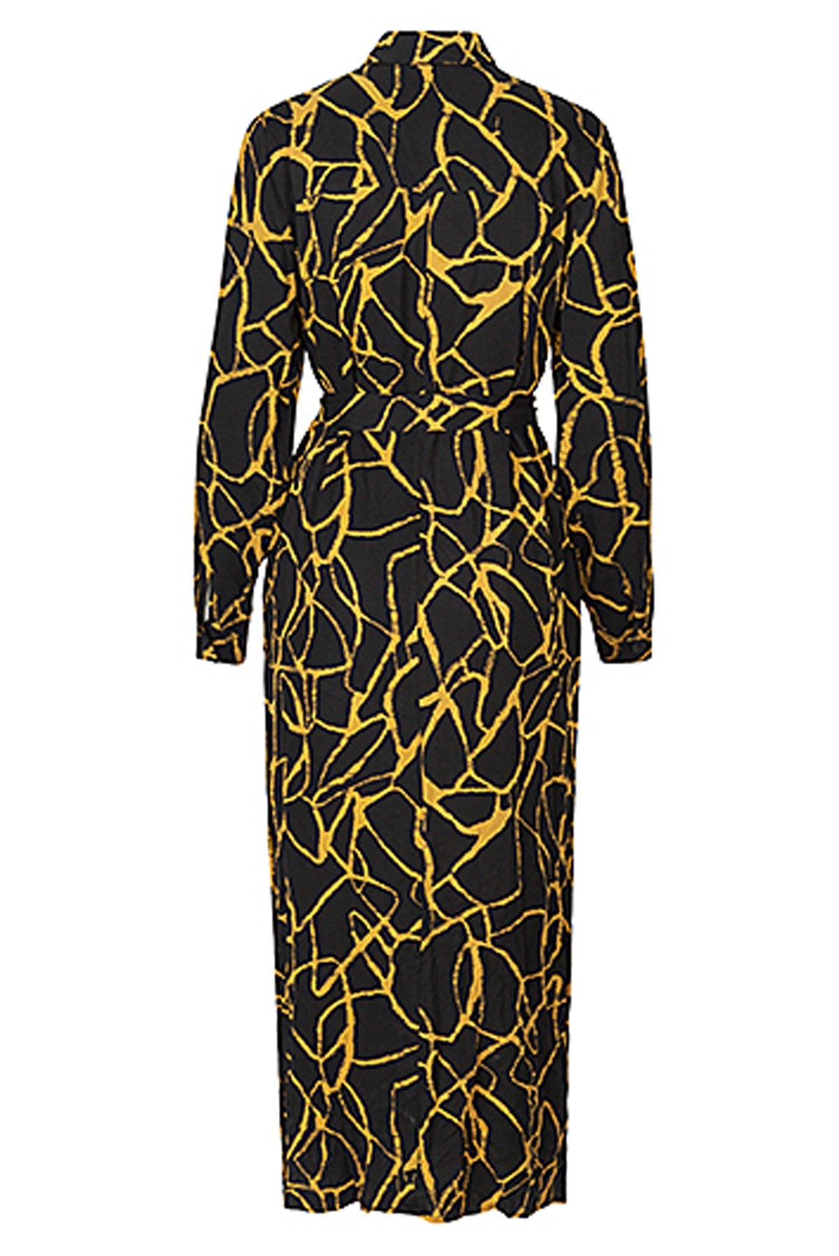 mbyM Kathy print dress, black, rear view