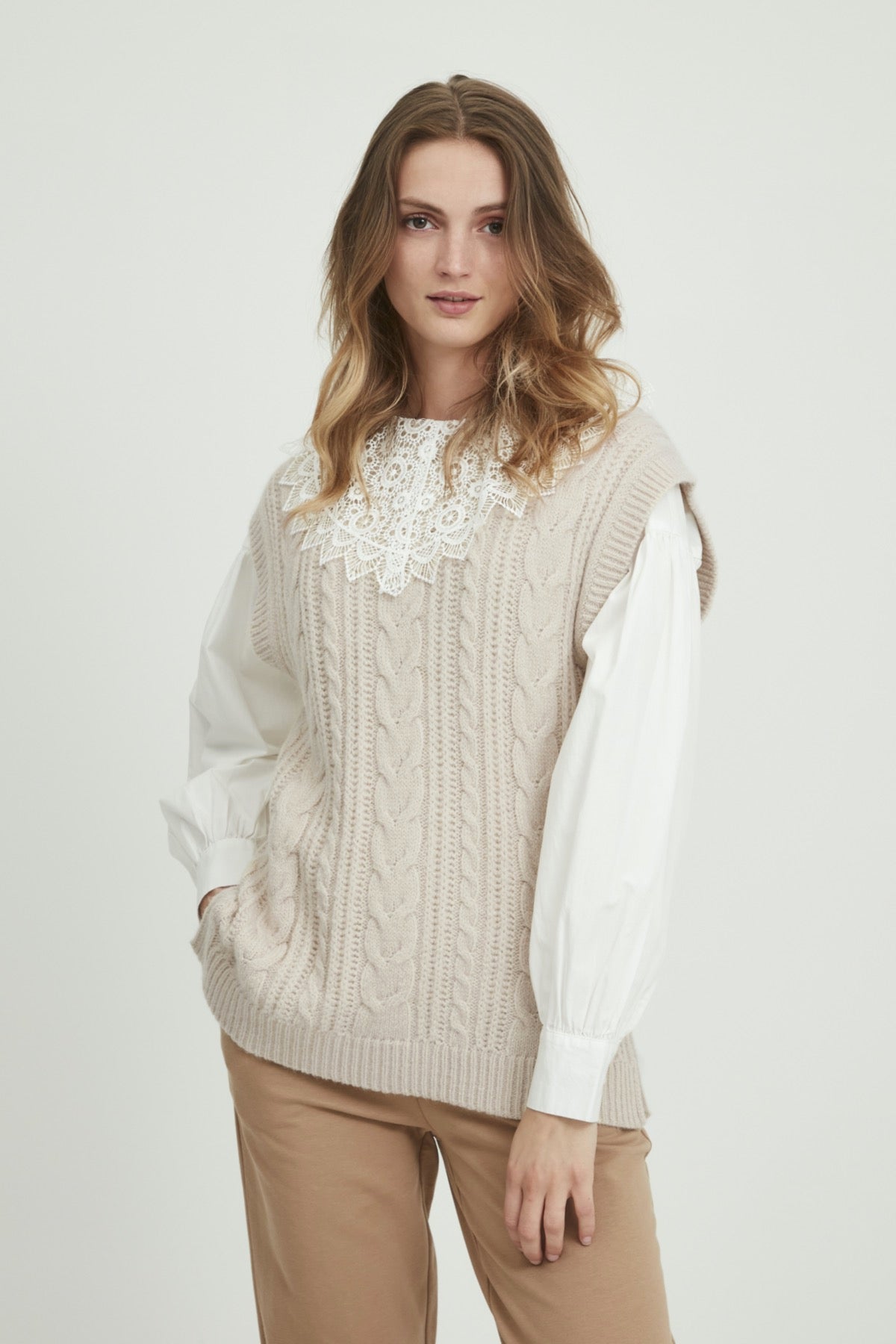 Ojenna slipover, ivory