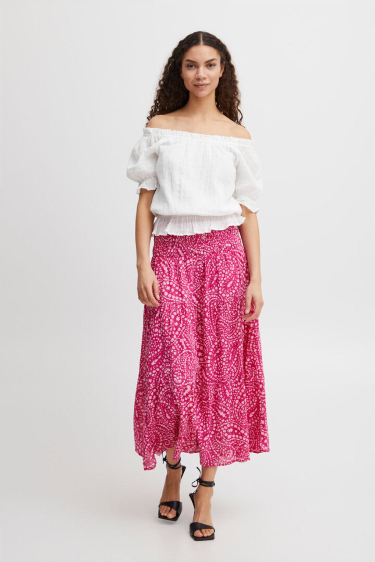 Imilla skirt, raspberry
