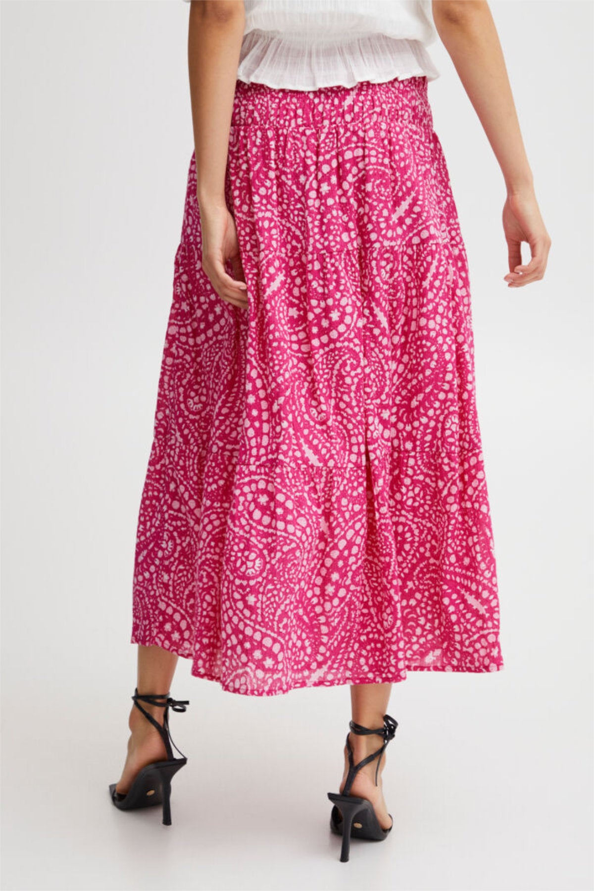 Imilla skirt, raspberry