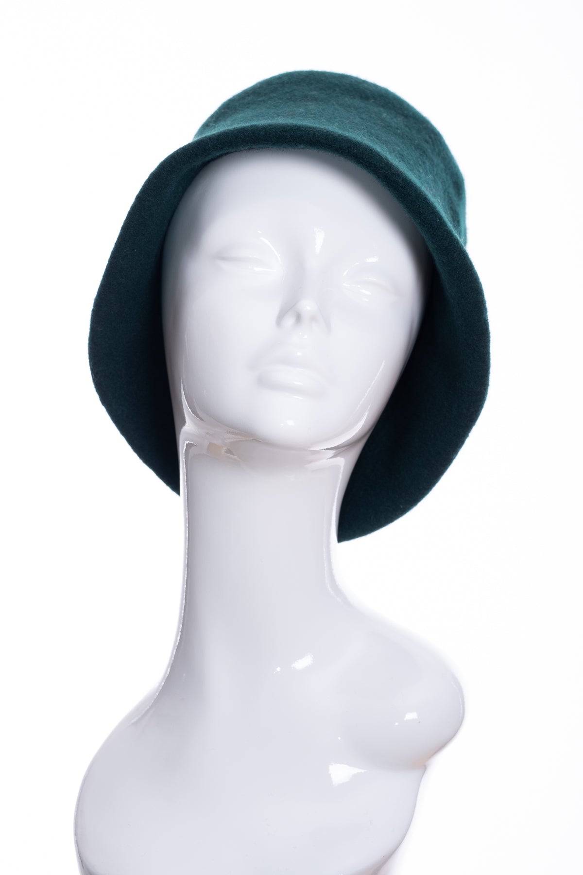 Merino wool cloche hat