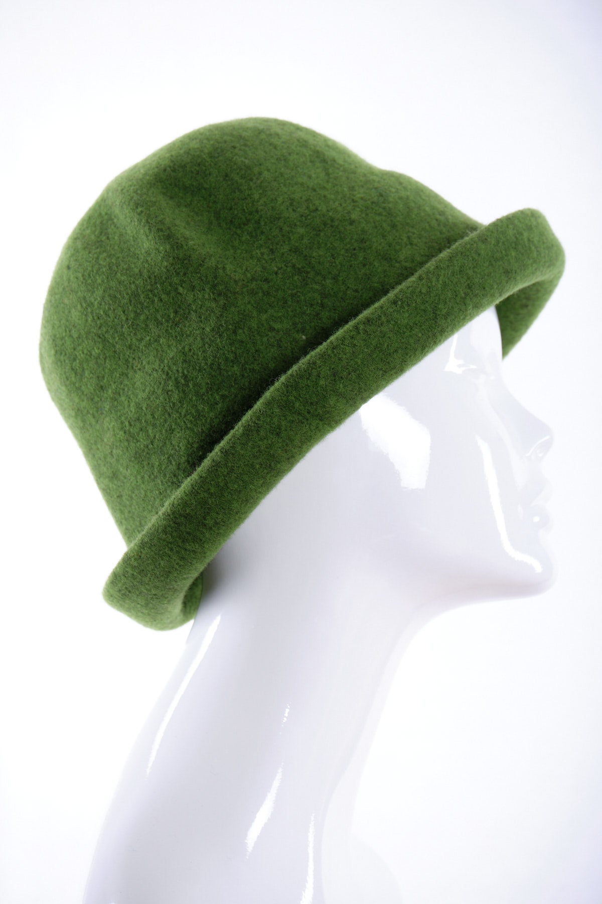 Merino wool cloche hat