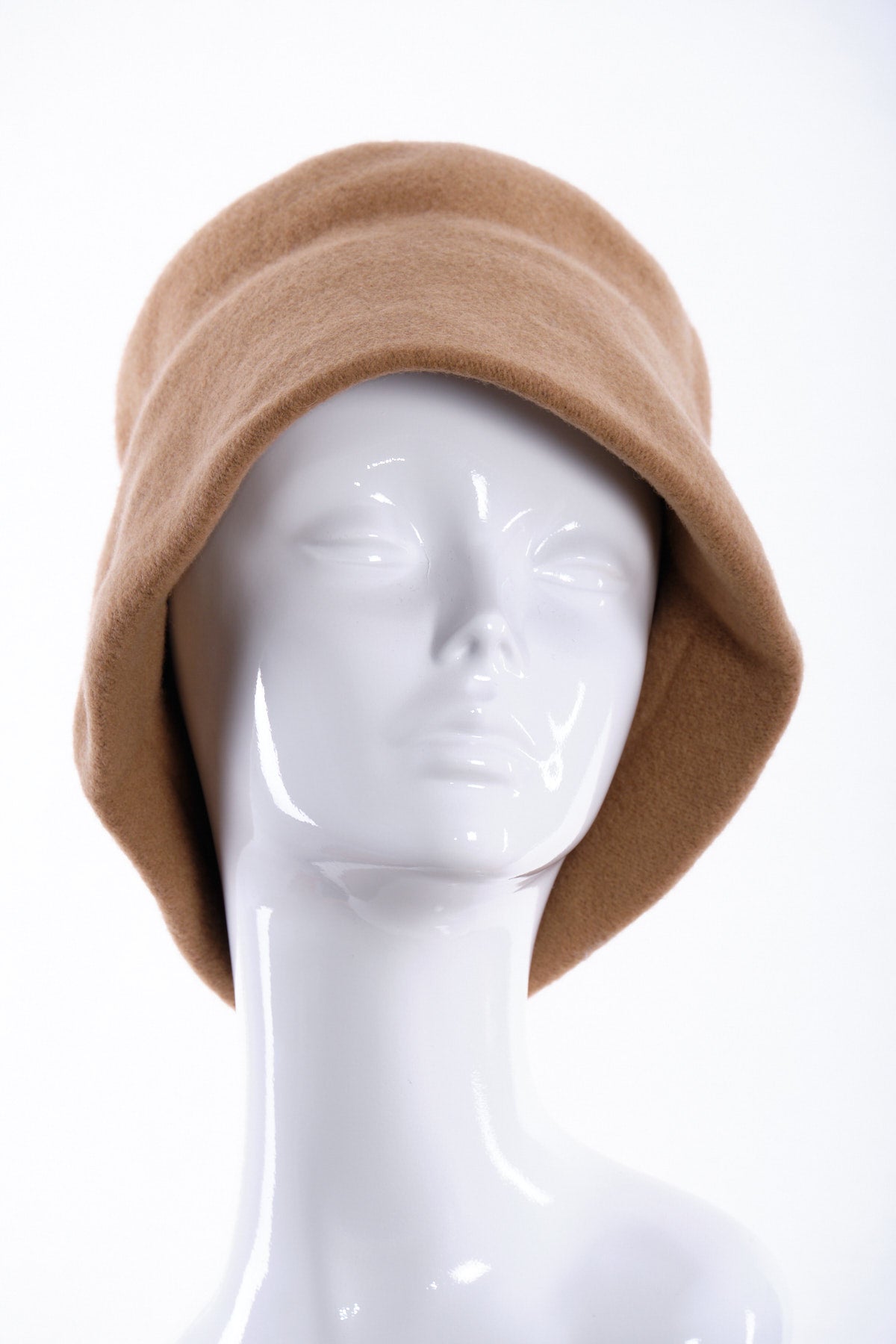 Merino wool cloche hat