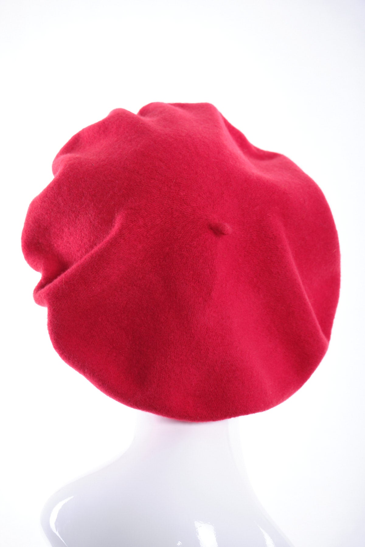 Merino wool wide beret