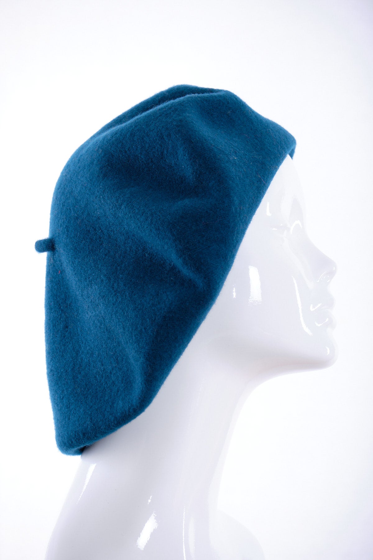 Merino wool wide beret