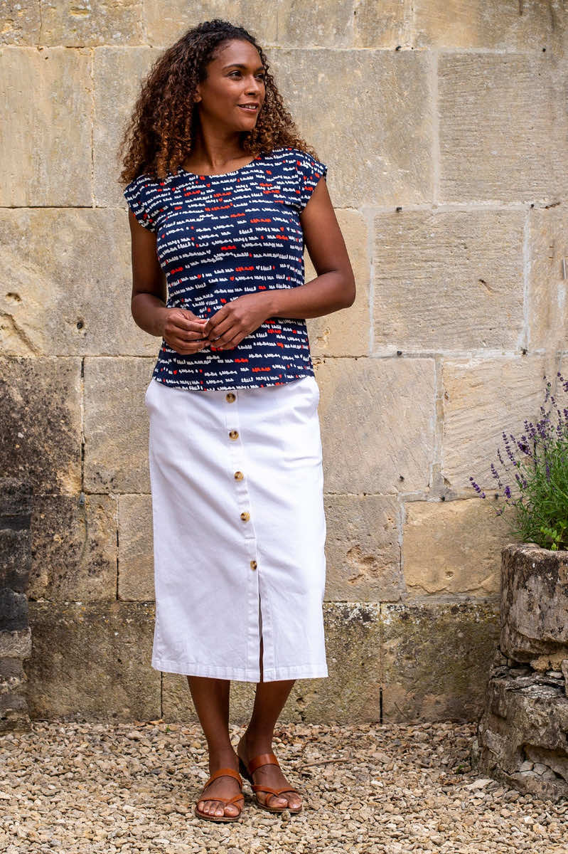 Orchard skirt, white