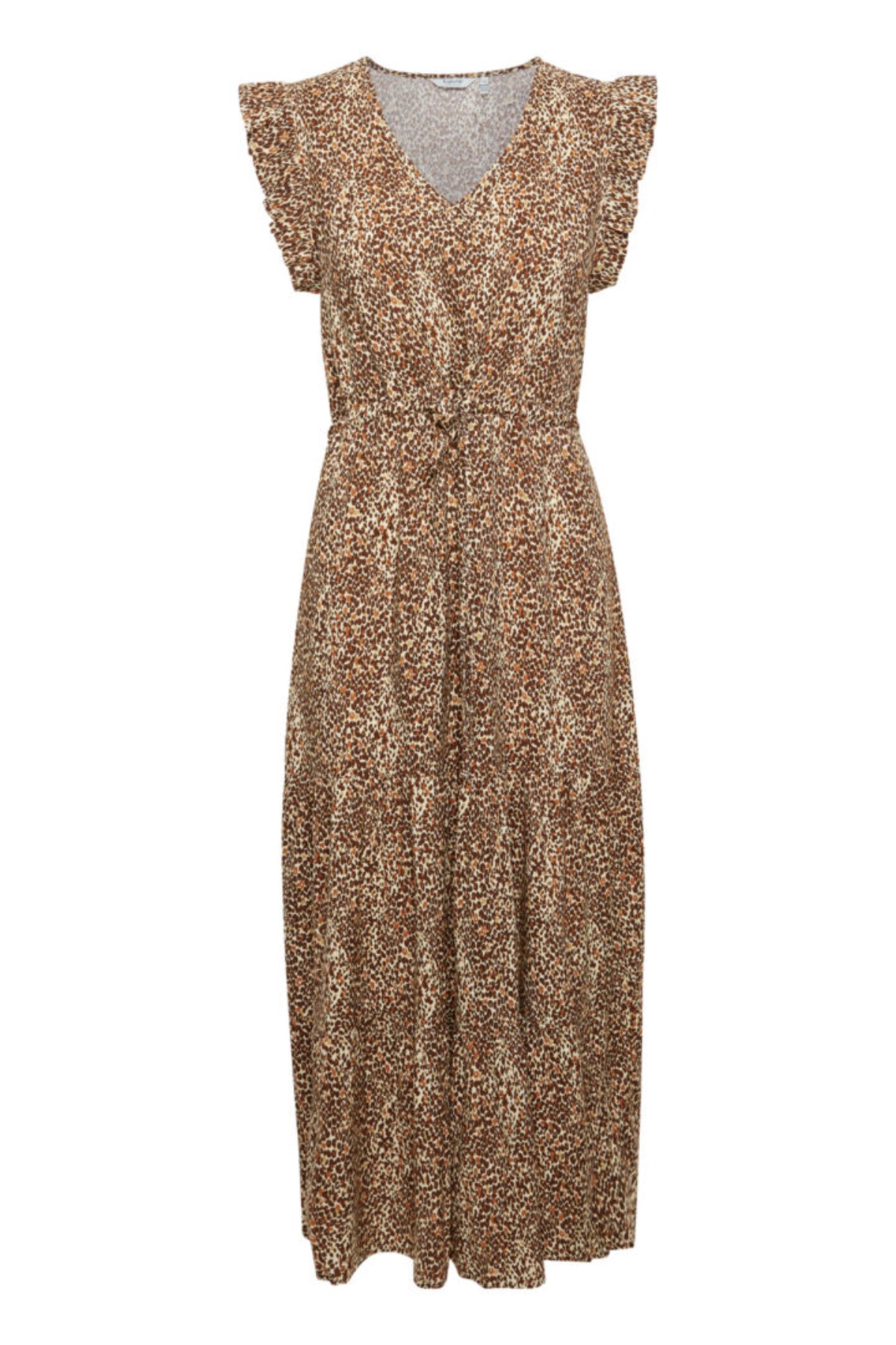 Joella frill dress, coffee