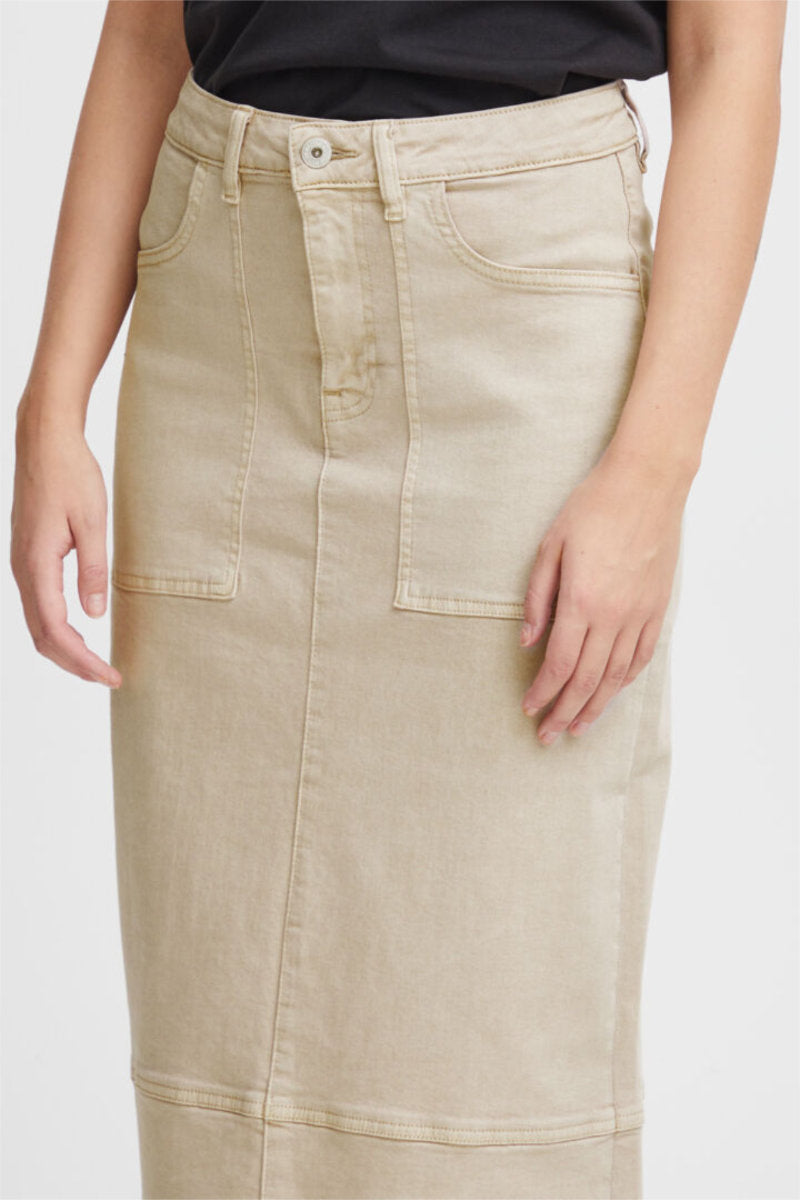 Cenny jean skirt, stone