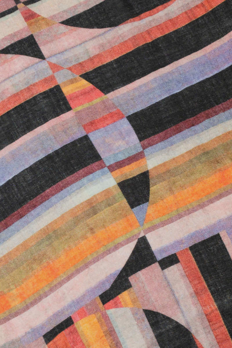 Modern blocks scarf, Multi