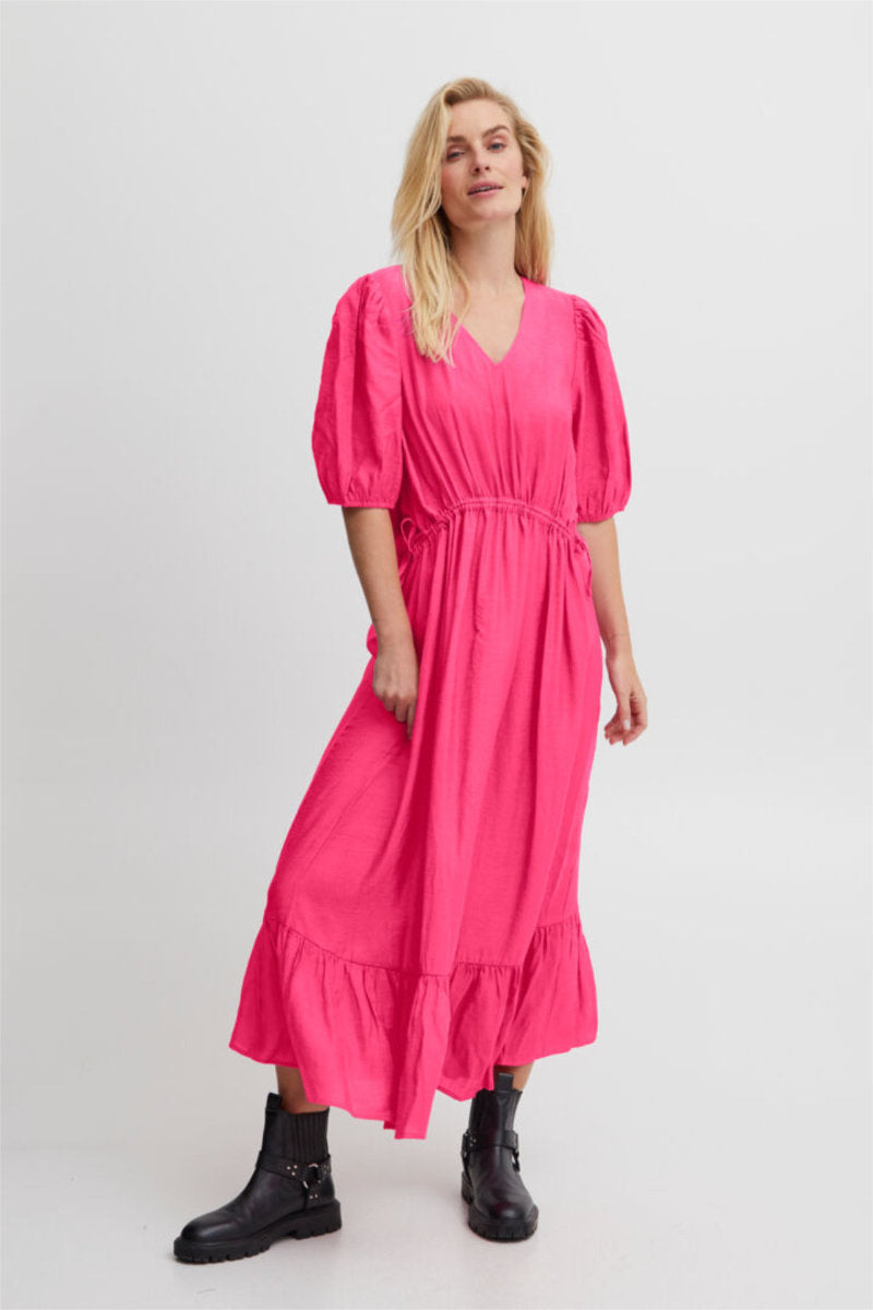 Margot dress, pink yarrow