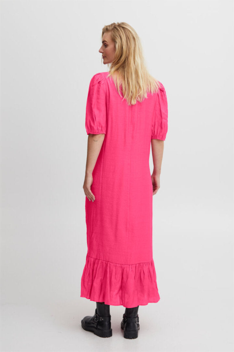 Margot dress, pink yarrow