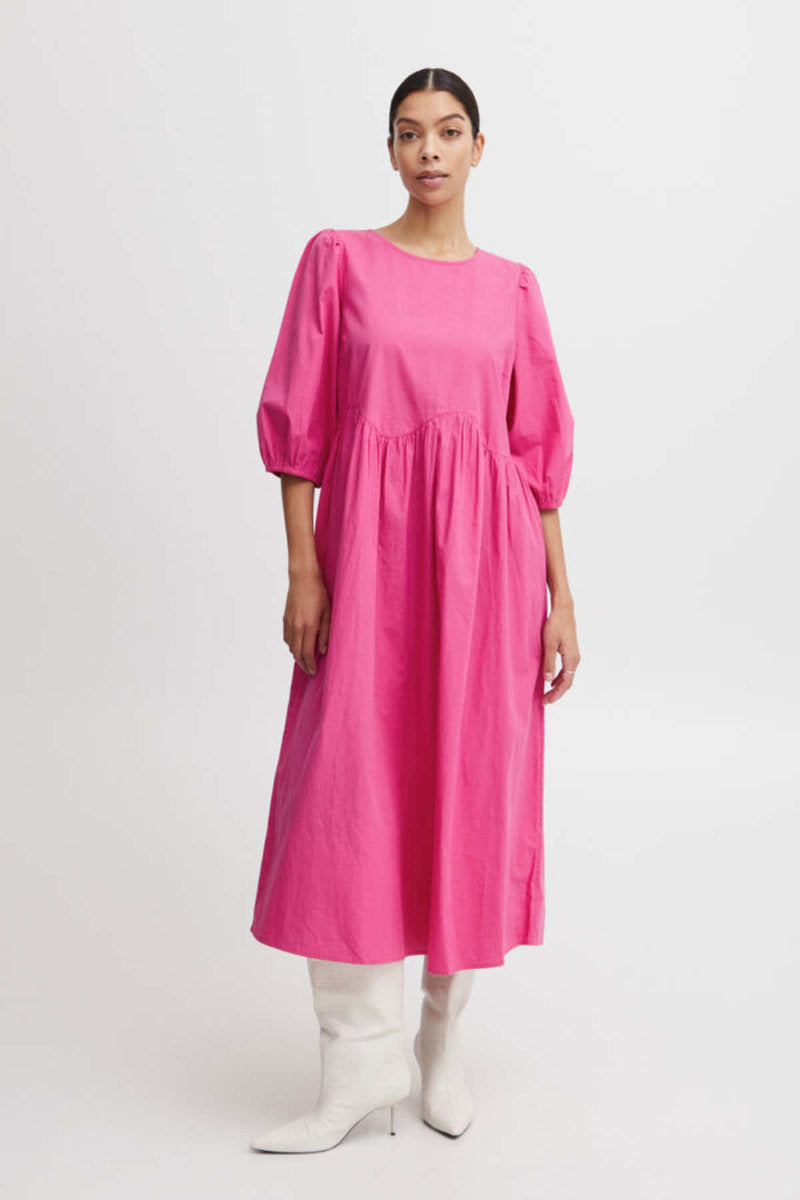 Isusu dress, raspberry