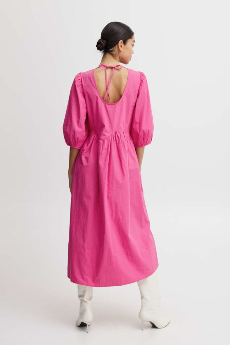 Isusu dress, raspberry