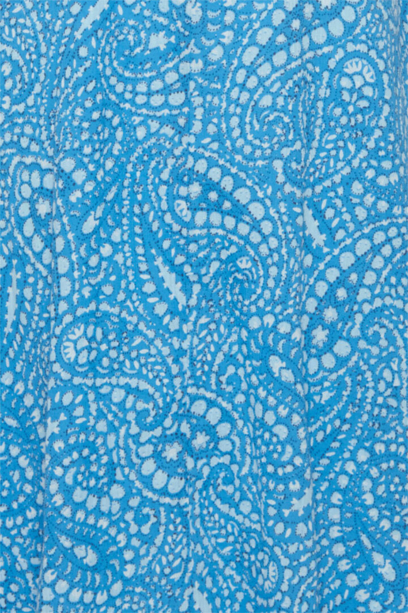 Imilla wrap front dress, Ibiza blue