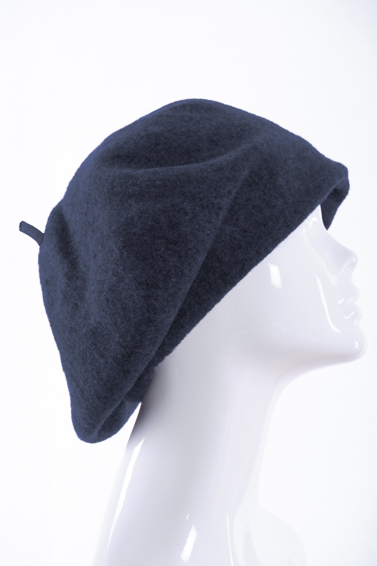 Merino wool roll up beret