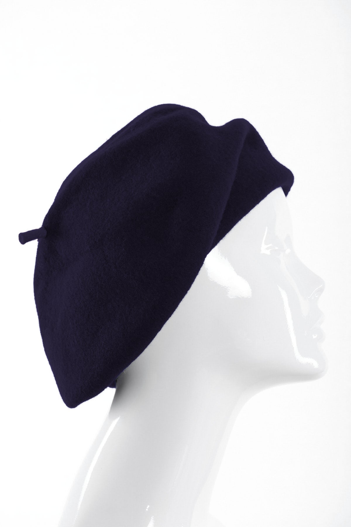 Merino wool roll up beret