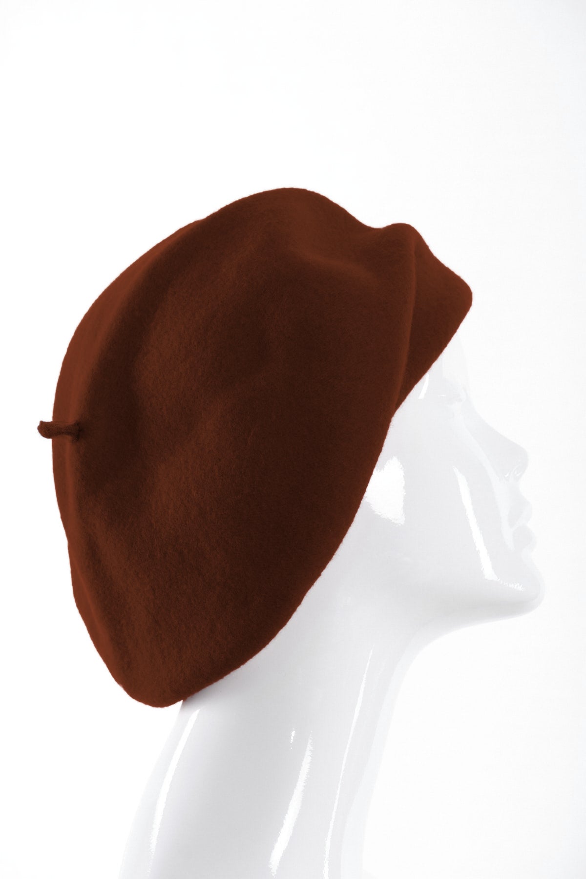 Merino wool roll up beret