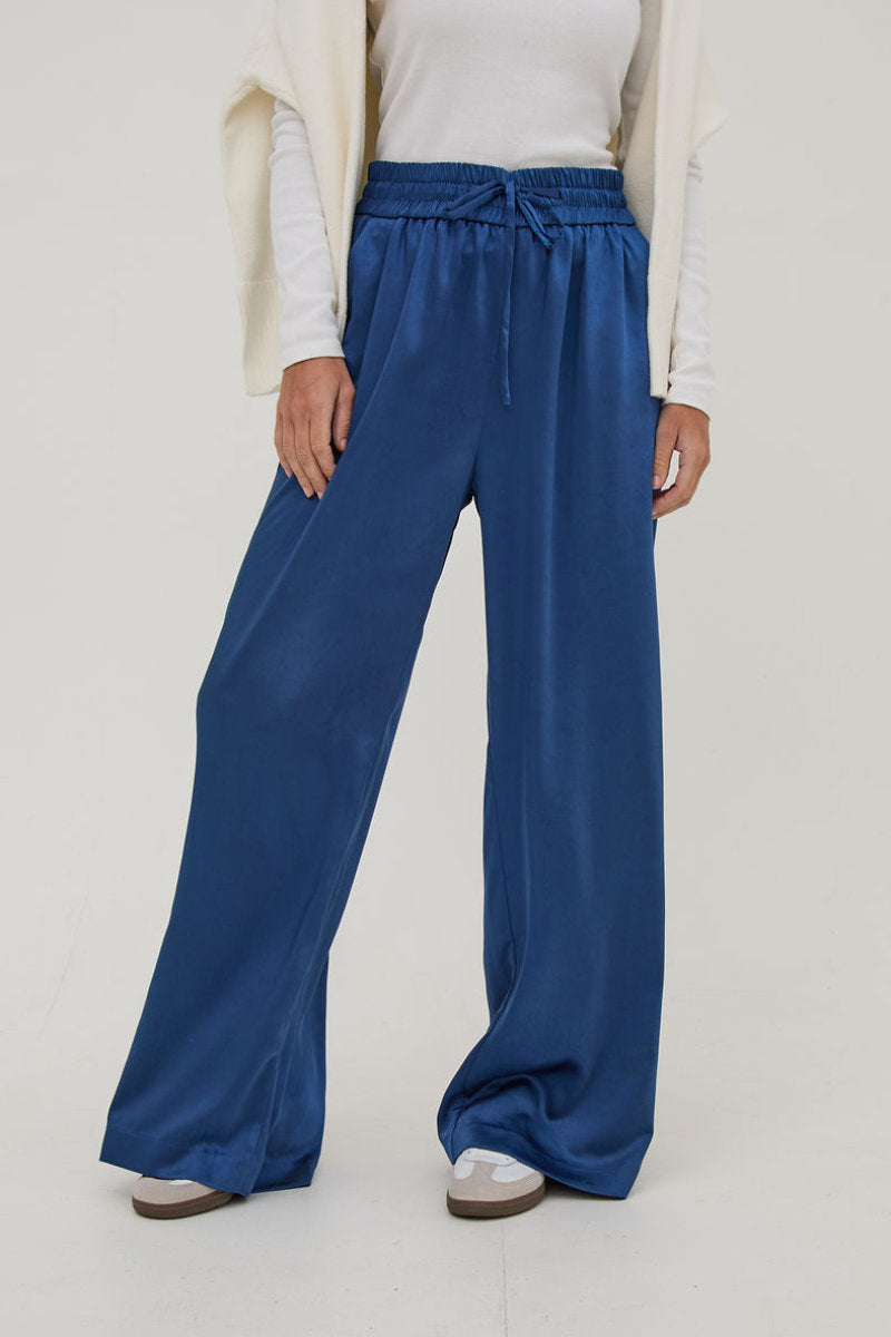 Ebba wide leg trousers, ultramarine