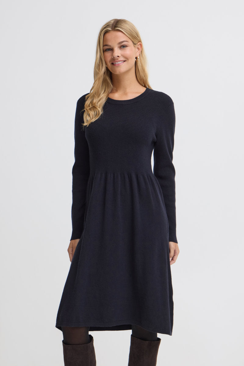 Dedina knit dress, dark navy