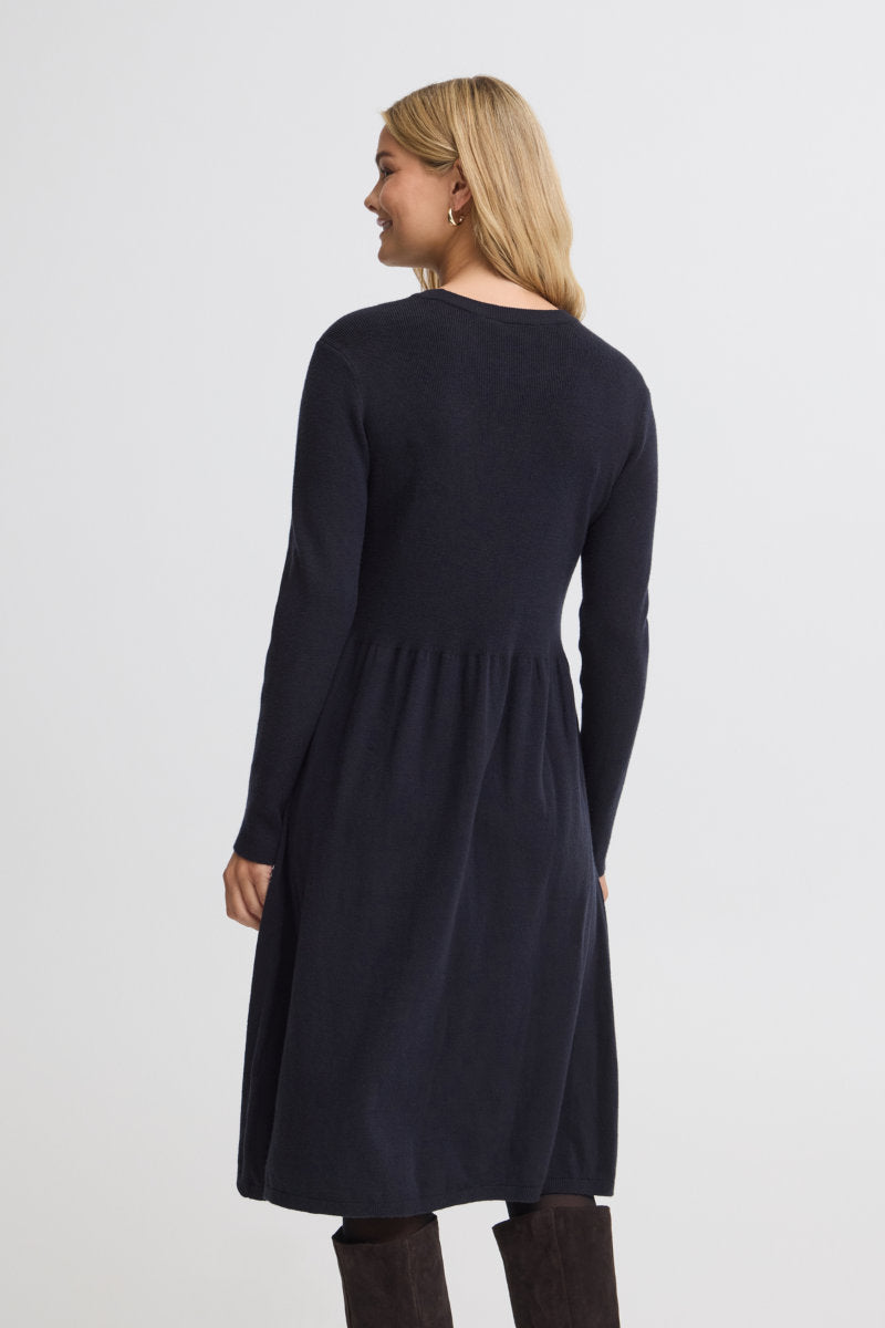 Dedina knit dress, dark navy
